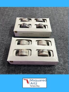 Threshold Marble Placecard Holders Lot of 8 Natural Stone Wedding Table Decor